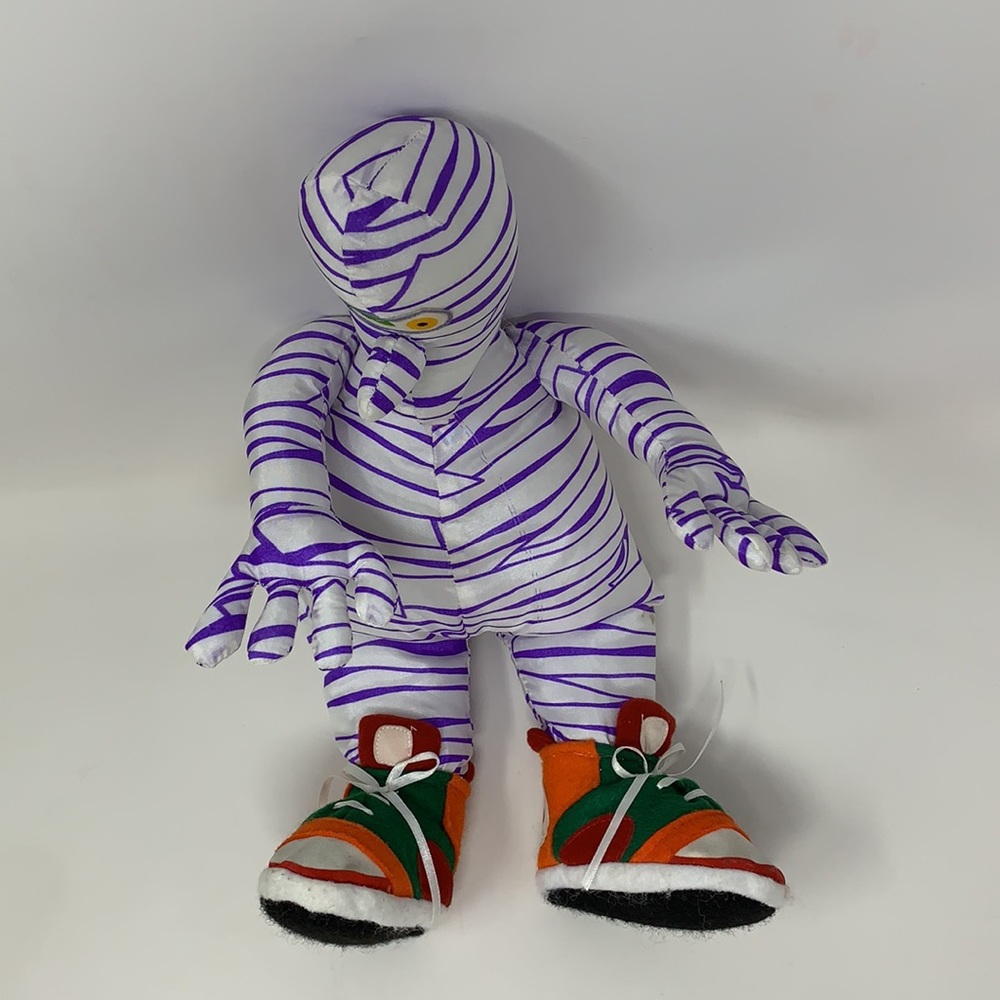 Vintage 1997 Monster Bash Gibson Greetings mummy Halloween stuffed doll RARE - Picture 7 of 17